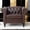 Brown, variant on Chalantevo 39" Chesterfield 1-Seater PU Leather Sofa with Rolled Arms and Nailhead Trim