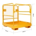 thumbnail image 2 of DSSTYLES Forklift Safety Cage 36"x36" inch Heavy Duty Work Platform Forklift 1150LBS Capacity Collapsible Forklift Without Wheel, 2 of 7