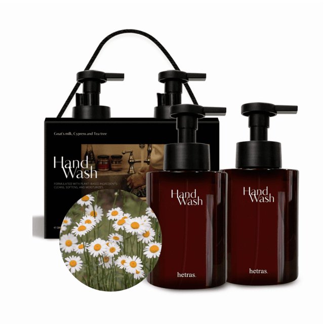hetras Perfumed Bubble Hand Wash 515ml x 2 - Daisy