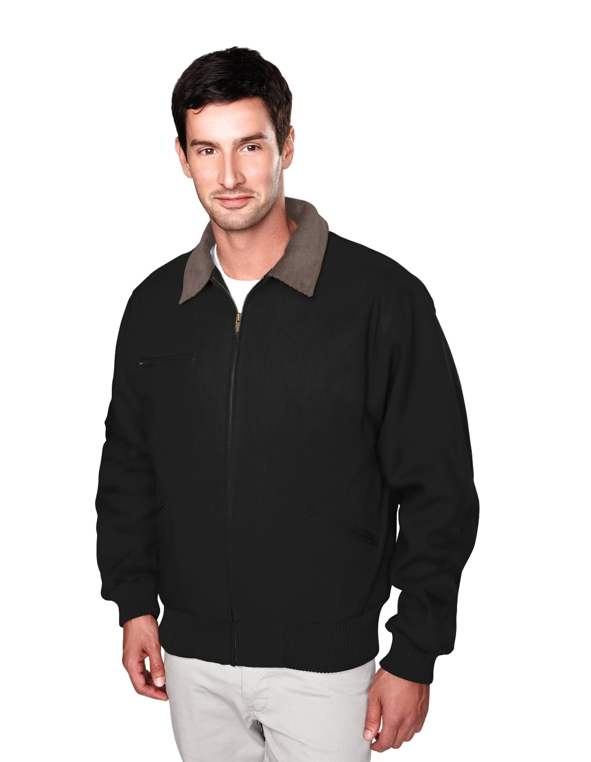 work jacket with removable liner