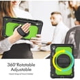 thumbnail image 3 of Case for Samsung Galaxy Tab S10 Lite/ S10 FE/ S9 FE 10.9 Inch/Tab S9 11 Inch, Heavy Duty Shockproof Protective Case with Screen Protector, 360° Rotating Stand, Hand/Shoulder Strap, 3 of 9