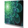 thumbnail image 2 of Perfect Fractal Flower in Soft Green - Floral Canvas Art Print, 2 of 3
