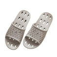 thumbnail image 4 of Mens Slippers,Soft EVA Bath Slippers Water Leakage Sandals for Men Women Home Indoor Outdoor Use,Slippers for Men,Light Gray,8.5, 4 of 4
