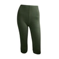 thumbnail image 6 of Women's High-Waisted Soft Touch Leggings with No See-Through Fabric and Wide Waistband, Buttery Smooth Feel for All Day Wear Army Green L, 6 of 6