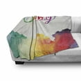 thumbnail image 3 of Saying Soft Flannel Fleece Throw Blanket, Spring Lettering with Rainbow Fog Like Ombre Colored Romantic Modern Image Print, Cozy Plush for Indoor and Outdoor Use, 50" x 70", Multicolor, by Ambesonne, 3 of 6