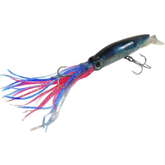 HQRP 5.5" Fishing Lure 1.5oz Salt-Water Fish Bait Squid Octopus Trolling Swimbait Hard Tackle for Stripped Bass