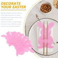 thumbnail image 3 of BRIGHTFUFU 8Pcs Rabbit Fork Bags Non Woven Fabric Table Decoration for Easter Party Style, 3 of 8