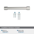 thumbnail image 5 of Amerock Faircrest 5-1/16 inch (128mm) Center-to-Center Polished Nickel Cabinet Pull, 5 of 7
