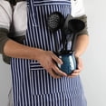 thumbnail image 4 of HAOTOP Ceramic Utensil Holder,Porcelain Utensil Crock Easy to Clean - 30oz (Gradient Blue), 4 of 5