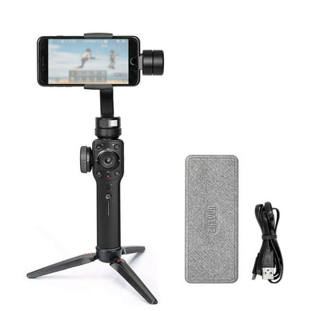 Smooth 4 3-Axis Handheld Brushless Gimbal Portable Stabilizer Integrated Control Panel Camera Mount for Smartphones Action Camera Mobile Filmmakers (Best Non Smartphone With Good Camera)