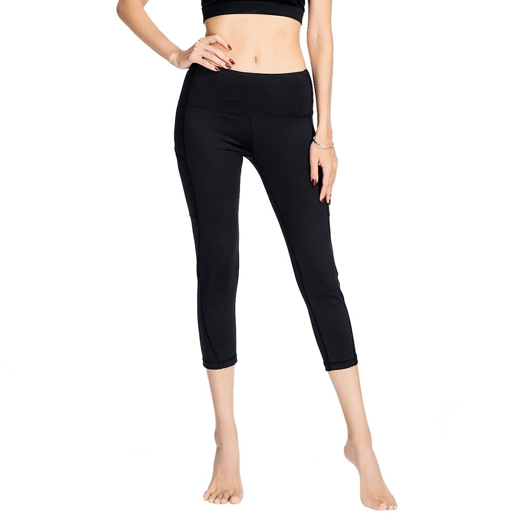 womens capri workout pants with pockets