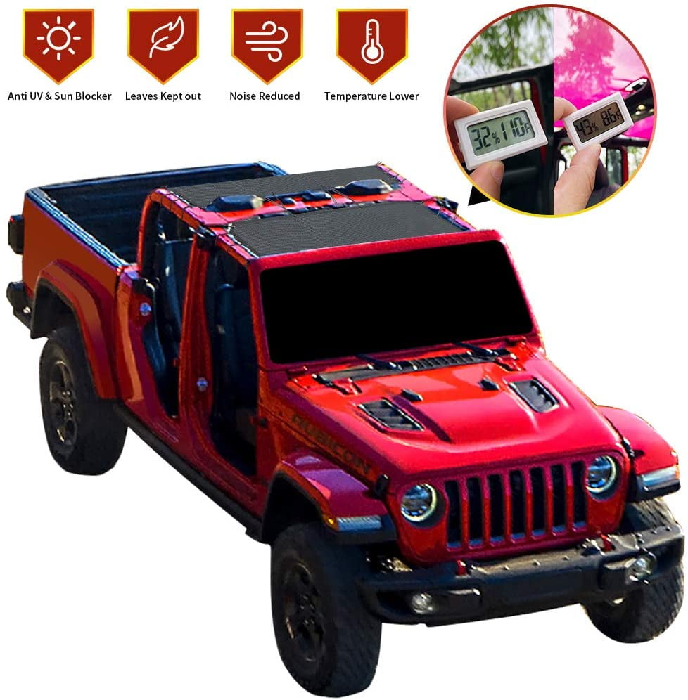 Buy Shadeidea Jeep Gladiator Sun Shade JT 4 Door Top Sunshade, Front