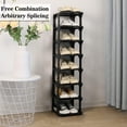 thumbnail image 3 of Compact Shoe Storage, Durable Plastic Shoe Rack, Easy To Assemble For Closet, Entryway, And More (Black), 3 of 5