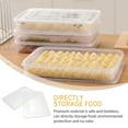 thumbnail image 2 of OHOIOLLA 2Pcs Dumpling Storage Box for Freezer with Rectangular Shape and Transparent Color, 2 of 8