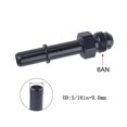 thumbnail image 1 of Black Quick Connect 6AN/8AN AN6/AN8 AN-6/AN-8 Male to 3/8",5/16" Quick Disconnect Male Push On EFI Mounting Adapter Aluminum~4315, 1 of 1