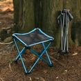thumbnail image 4 of Tabouret de Camping Léger Chaise Pliante Portable pour Pêche Randonnée Jardinage Or, 4 of 10