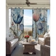thumbnail image 6 of Colorful Tulips Blackout Curtains for Bedroom Living Room Darkening Curtains 90 Inch Spring Pastoral Flowers Retro Butterfly Black Out Window Curtain Privacy Window Treatment Grommet Drapes 52"x90"x2, 6 of 9