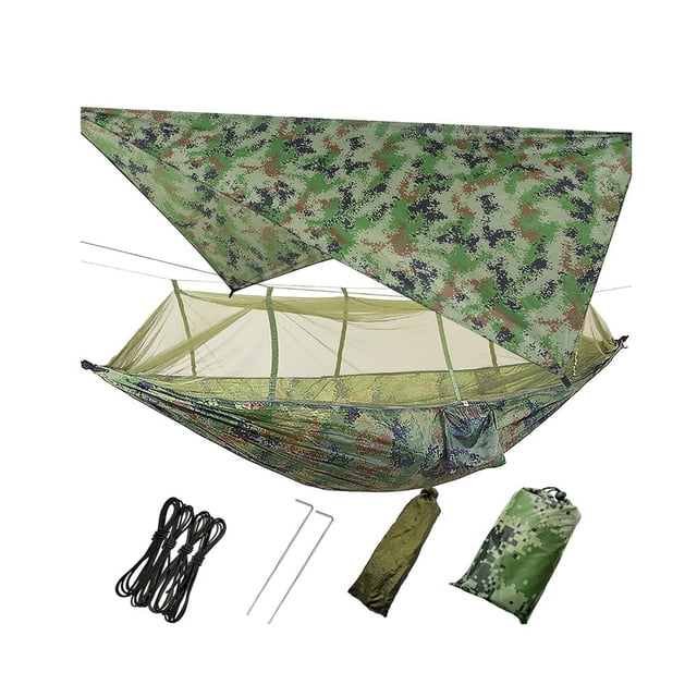 Greeniant Hamaca al aire libre con mosquitera, lluvia, mosca, protección solar, resistente a la lluvia para acampar carpas Greeniant OD005717-00