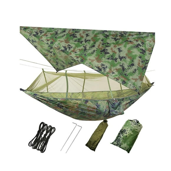 Soidarity Hamaca al aire libre con mosquitera, lluvia, mosca, protección solar, resistente a la lluvia para acampar carpas Soidarity OD005717-00