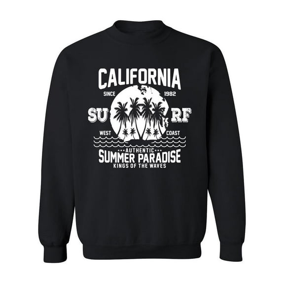 Surfing, West Coast. Sweatshirt Men -Image by Shutterstock, Male Large