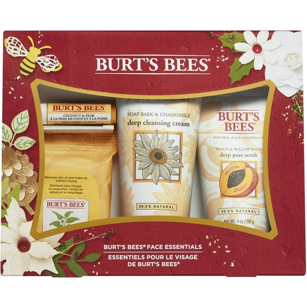 Burt's Bees Face Essentials Holiday Gift Set, 4 pc
