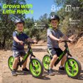 thumbnail image 6 of ZIFFY 12'' Balance Bicycle for Kids, Toddler Balance Bike with Air Rubber Tires, Adjustable Seat, Lightweight No Pedal Training Bicycle, Gift Bike for 2-6 Boys Girls, Black, 6 of 8