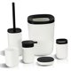 thumbnail image 1 of Artículos de tocador para baño Juego de baño sencillo de seis piezas Vaso para gárgaras Soporte para cepillo de dientes Caja de jabón Kit de baño de plástico, 1 of 4
