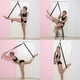 thumbnail image 3 of Camilla de yoga para piernas, accesorio para puerta, correas para piernas más flexibles y elásticas, color negro, 3 of 5