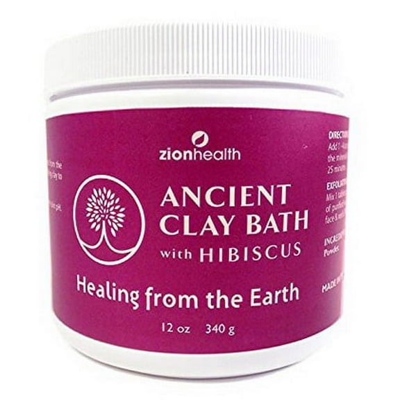 Zion Health With Hibiscus Ancient Clay Bath, 12 oz