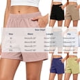 thumbnail image 3 of WAGUTH Athletic Sweat Shorts for Women Elastic Waist Wide Leg Summer Beach Shorts Loose Fit Daily Loungewear Running Shorts,Navy,L, 3 of 7