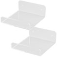 thumbnail image 3 of Shisuyan Hanging Wall Shelves Wall Shelf Transparent Plastic 2Set, 3 of 8