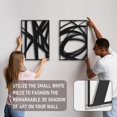 thumbnail image 6 of Black Metal Wall Sculptures Size M 16 x 11 inches, 4 Pack Home Decor, 6 of 7