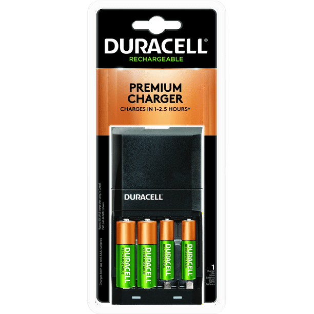 Duracell Ion Speed 4000 Rechargeable Battery Charger Includes 2 AA and