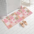 thumbnail image 2 of Pioneer Flower Floral Print Pattern Bathroom Rugs Mat, Non Slip Microfiber Bathroom Rug with Rubber Backing, Soft Mats for Bathroom Floor Tub Shower, 24"x60", 2 of 5