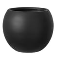 thumbnail image 2 of U-HOMY 13.7'' H X 17.7'' W X 17.7'' D Modern Round Indoor Planters with Drainage Hole - White MgO Flower Pots, Large Size for Porch, Balcony & Indoor Areas, 2 of 7