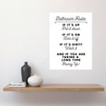 thumbnail image 2 of Bathroom Decor Wall Art Funny Toilet Humour Sign Large Wall Art Poster Print Thick Paper 18X24 Inch, 2 of 5