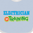 thumbnail image 4 of Inktastic Electrician in Training Boys or Girls Baby Bib, 4 of 4