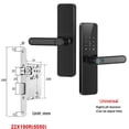thumbnail image 2 of Wifi Smart Door Lock With Handle Fingerprint Door Lock Remote Control Smart Lock For Front Door Home Rental Office ,Easy to Use, 2 of 6