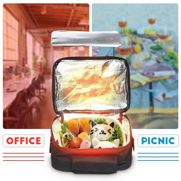 lunch box that plugs into cigarette lighter Portable 12V Car SUV Mini Lunch Bag Oven Food Heater with Cigarette Lighter  Plug