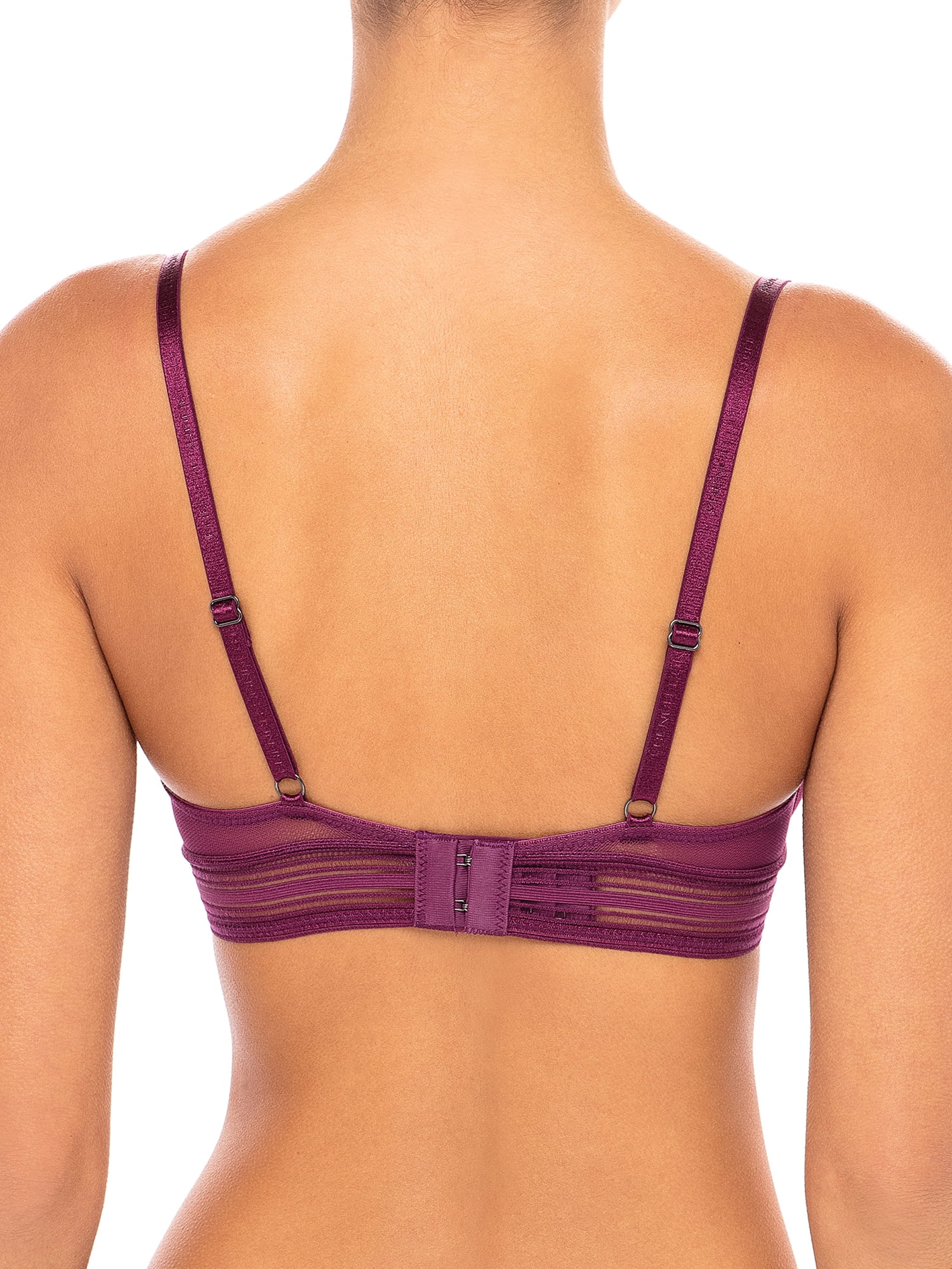 French Connection Lace Mix Unlined Demi Bra - Tornado