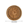 thumbnail image 2 of Woven Wall Basket Decor - Create Unique Wicker Wall Decor or Use As Storage Set in Home Living Spaces - Natural Seagrass Woven Basket Wall Decor - Round Boho Hanging Wall Baskets for Indoor & Outdoor, 2 of 12