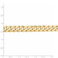 thumbnail image 5 of 14K Yellow Gold chain Curb 24 in 9.5 mm 9.5mm Flat Beveled, 5 of 5