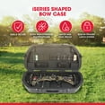 thumbnail image 2 of SKB Hard Protective Storage Case for Archery Bow and Arrows iSeries Shaped Bow Case, Black, 2 of 10