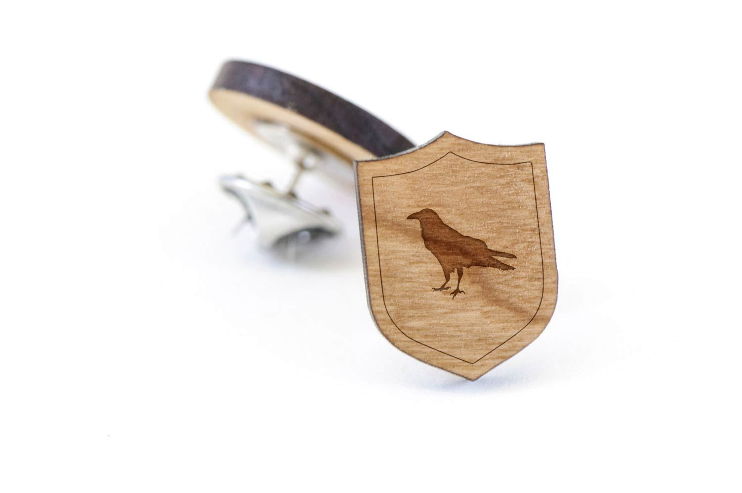 Wooden Pin and Tie Tack Rustic and Minimalistic Groomsmen Gifts and Wedding Accessories Flock of Birds Lapel Pin 