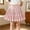 Pink, variant on Kids Jk School Uniform Plaid Pleated Skort Girls Elastic High Waist Pastel Woven Bottoms for Stage Performance Beach Backyard Wear Red 120
