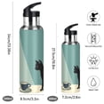 thumbnail image 2 of Yayeee 20oz Insulated Water Bottle Double Wall Stainless Steel with Flip Straw Lid, Black Cat, 2 of 7