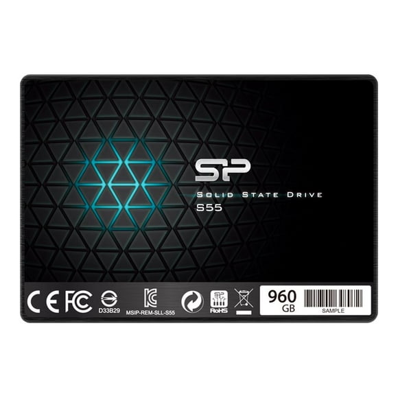 SILICON POWER Slim S55 - SSD - 960 GB - Interne - 2.5 Pouces - SATA 6Gb/s