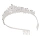 thumbnail image 4 of Corona de novia de aleación ABS plateada, hermosa corona de princesa decorativa brillante para boda para fiesta, 4 of 15