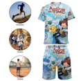 thumbnail image 5 of Adventure Time Jake The Dog Boys T-Shirt And Shorts Outfit Set Athletic Short Sleeve Tee Mesh Shorts Set for Kids, 5 of 8