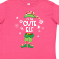 thumbnail image 3 of Inktastic Funny Christmas I'm the Cute Elf with Shoes and Hat Boys or Girls Toddler T-Shirt, 3 of 4